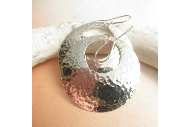 Sterling Silver Gypsy Hoop Earrings - photo 5