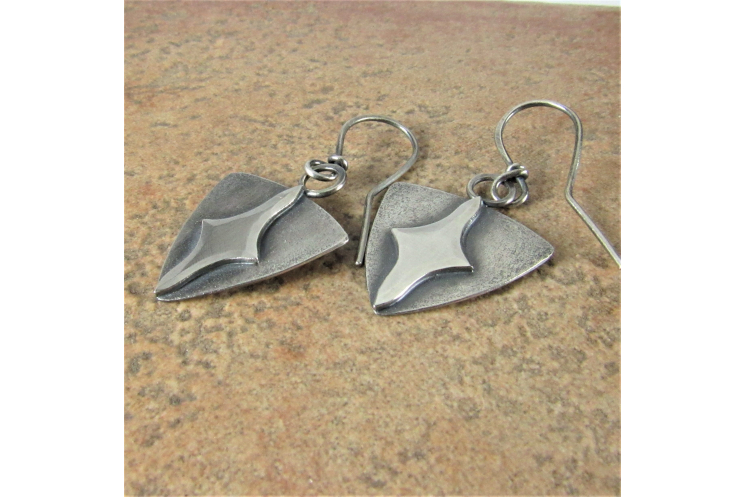 Argentium Sterling Silver Evening Star Earrings
