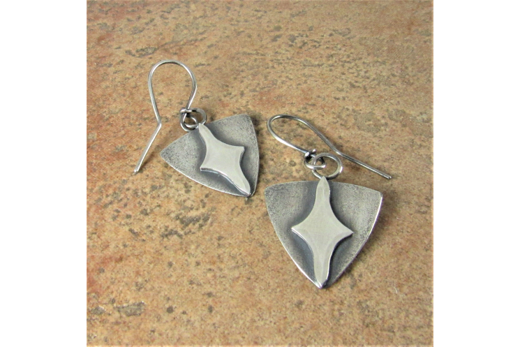 Argentium Sterling Silver Evening Star Earrings