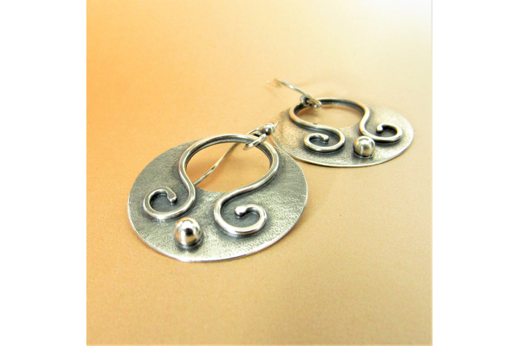 Handcrafted Argentium Sterling Silver Gypsy Earrings