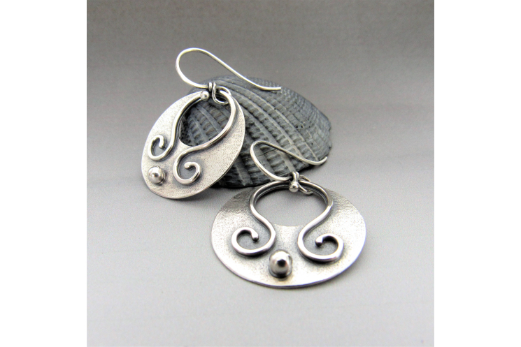 Handcrafted Argentium Sterling Silver Gypsy Earrings