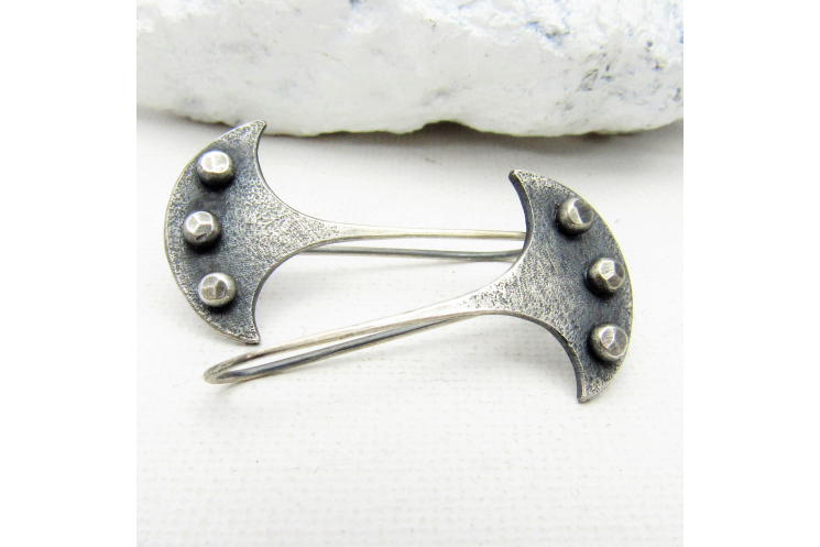 Edgy Sterling Silver Earrings With a Modern Tribal Vibe