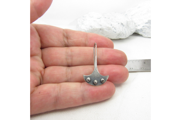 Edgy Sterling Silver Earrings With a Modern Tribal Vibe