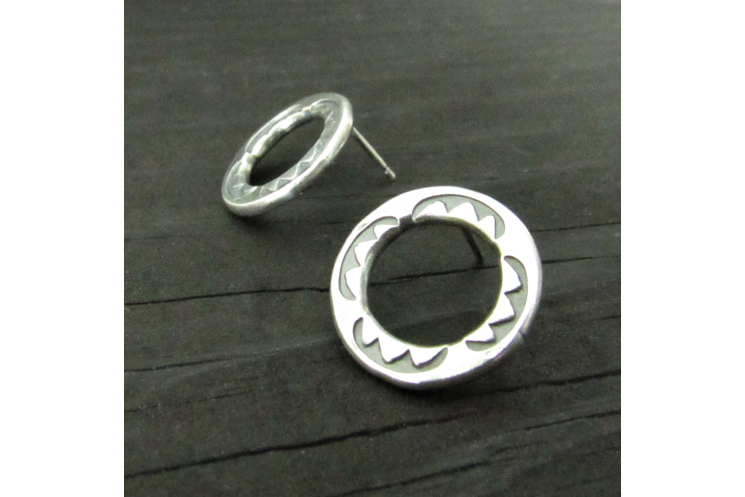 Argentium Sterling Silver Post Back Earrings