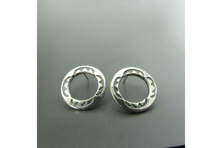 Argentium Sterling Silver Post Back Earrings