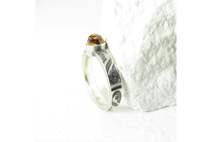 Sterling Silver Citrine Ring