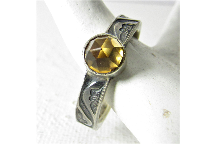 Sterling Silver Citrine Ring