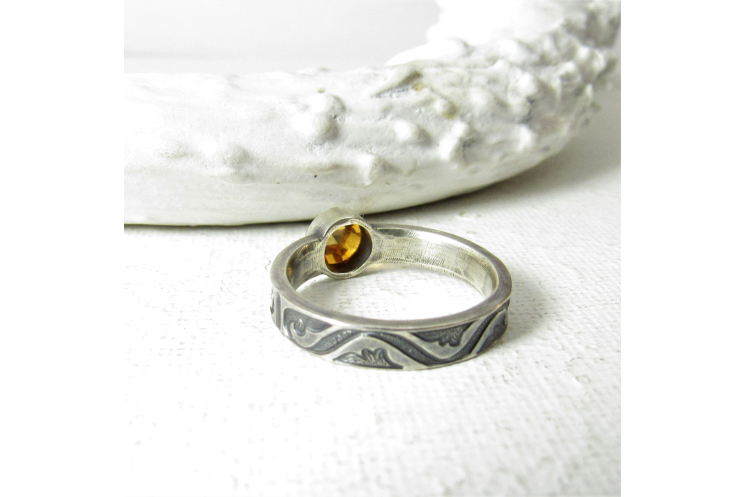 Sterling Silver Citrine Ring