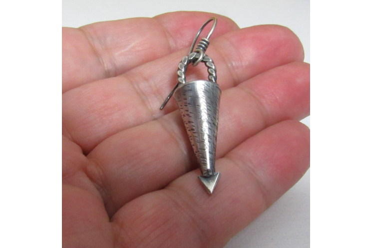 Argentium Sterling Silver Cone Earrings