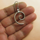 silver spirals contemporary earrings photo 4