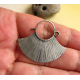 sterling silver tribal fan earrings - image 5