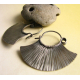 sterling silver tribal fan earrings - image 4