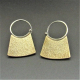 Handcrafted Modern Sterling Silver And Bronze Earrings By Mocahete