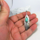 Sterling Silver Feather Necklace With Kingman Turquoise