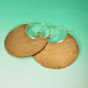 Extra Large Hammered Copper Hoop Earrings