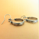 Sterling Silver Floral Dangle Earrings  - image 4