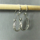 Sterling Silver Floral Dangle Earrings - image 3