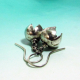 Small Argentium Bell Flower Earrings - 2