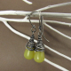 Citrusy Serpentine Drop Earrings