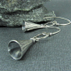 Swingy Argentium Sterling Silver Cone Earrings