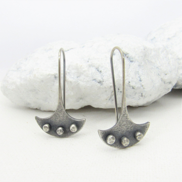 Edgy Sterling Silver Earrings With a Modern Tribal Vibe