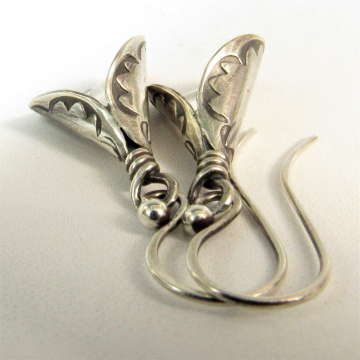 Sterling Silver Lily Argentium Earrings
