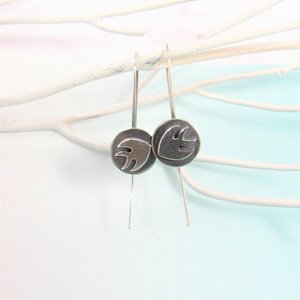Argentium Silver Angel Fish Earrings, Whimsical Jewelry