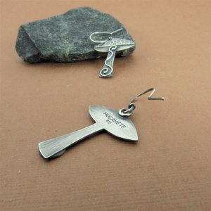 Argentium Sterling Silver Mushroom Earrings, Fungi Jewelry Gift