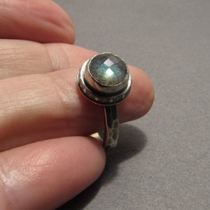 Sterling Silver Labradorite Ring Size 6, 6.25, 6.5, 7, 7.25, 7.5