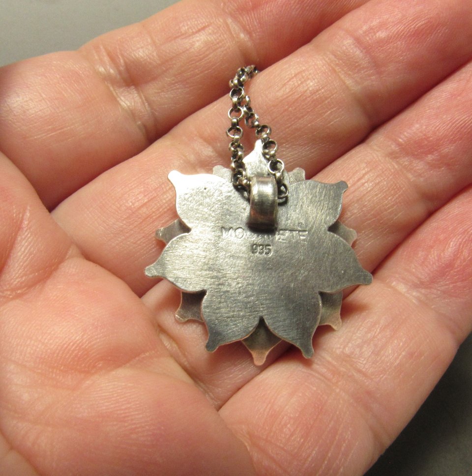 Rainbow Moonstone Lotus Necklace, Argentium Sterling Silver gemstone And Flower Necklace