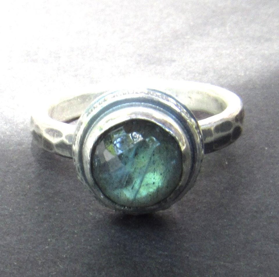 Sterling Silver Labradorite Ring Size 6, 6.25, 6.5, 7, 7.25, 7.5