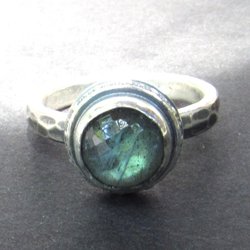 Sterling Silver Labradorite Ring Size 6, 6.25, 6.5, 7, 7.25, 7.5